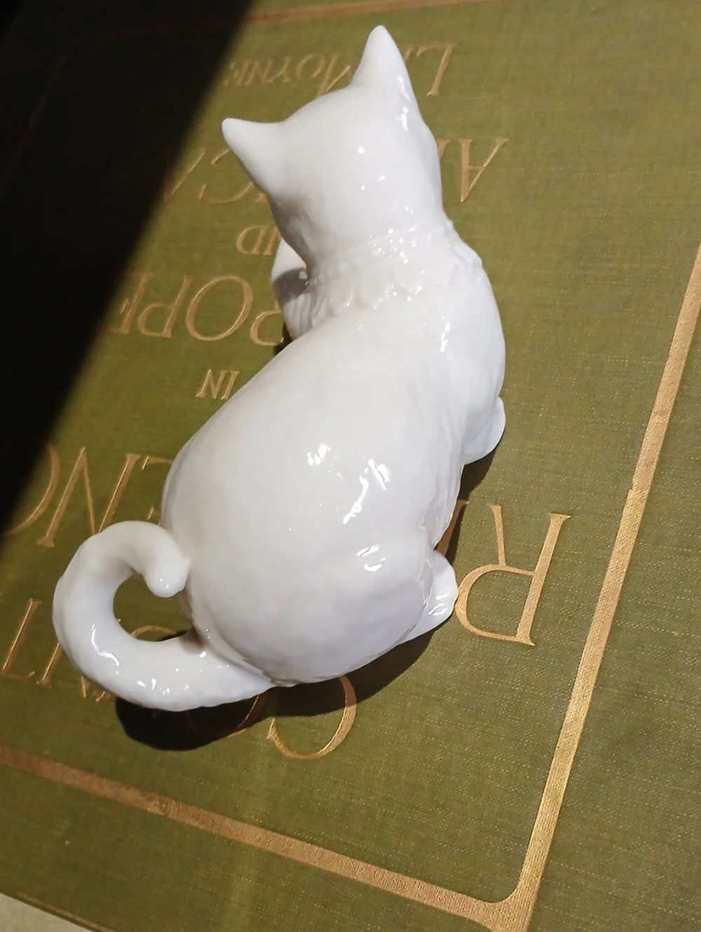 Vintage 1991 Lenox China Jewels Collection Cat Playing with Ball Figurine